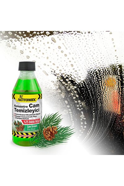 Automix Konsantre Cam Temizleyici Çam Kokulu 100 ml = 5 Litre Silecek Suyu