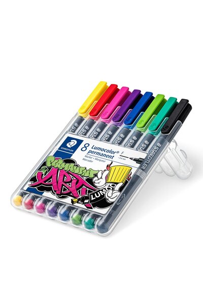 Staedtler Set markere cu alcool, STAEDTLER, 0.6mm, 8 culori