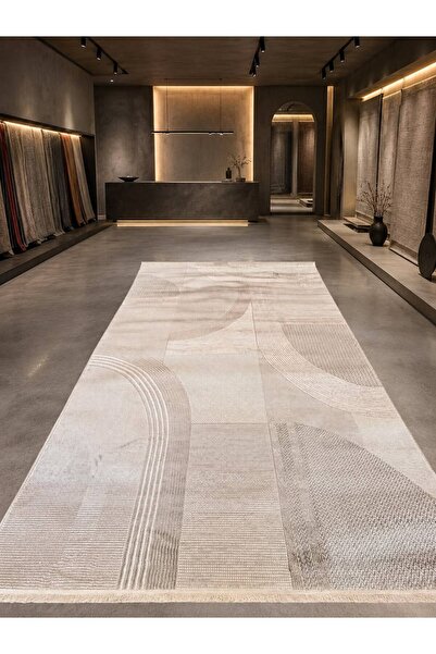 Merinos Vincent Still 77228 070 Leke Tutmaz, Tozumaz Yumuşak Modern Halı Salo...