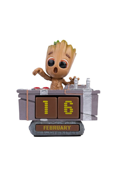 GRUPO ERIK Calendar Marvel Groot, Death Button, model 3D, pentru birou, 15,5 ...