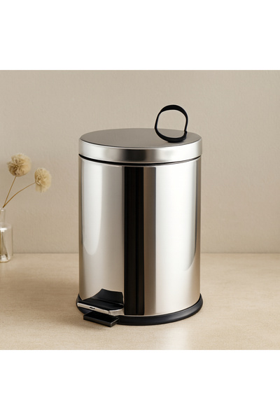 magicool Pedal Trash Can 12L (Chrome Metal) - 24.5 X 35.5 cm