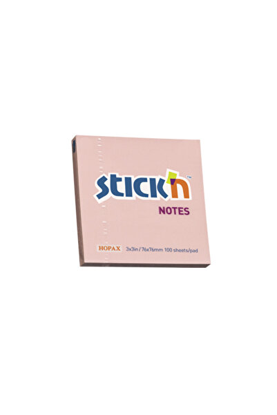 Stickn Self-adhesive Notes 76 X 76 Mm, 100 Sheets, Stick"n - Pastel Pink