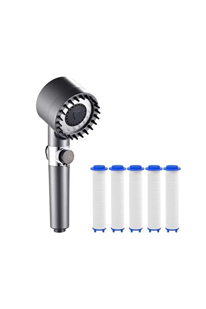 YBOSHOP Para de dus cu filtru, 3 functii, buton ON/OFF, presiune reglabila, g...