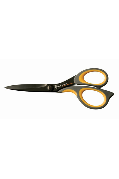 tetis Foarfeca, Tetis, inox, 21cm, Negru/Galben