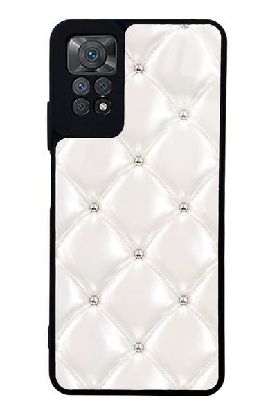 Spoyi حافظة هاتف Xiaomi Redmi Note 11 Pro بتصميم وسادة ماسية لامعة