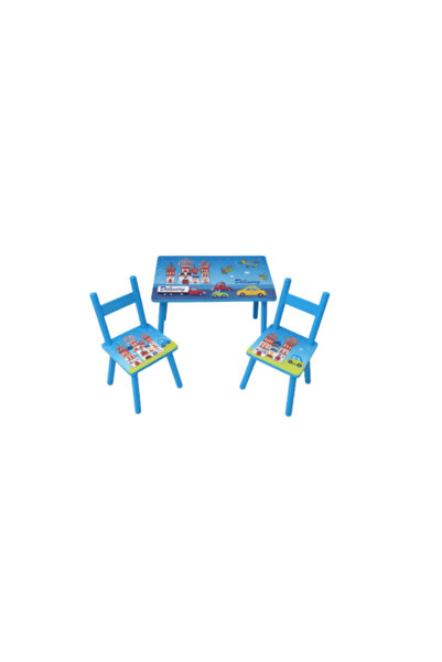 JHT Set masă și scaun pentru copii – MDF premium, design sigur, ușor de curăț...