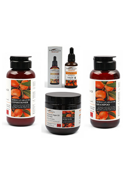 Sunshine Nutrition مجموعة الارغان للعناية بالشعر 4 قطع