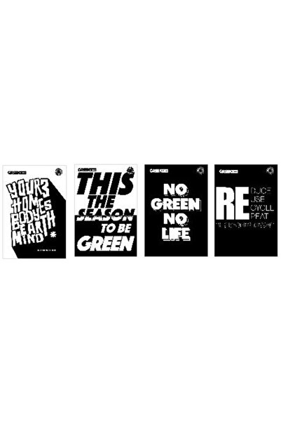 OEM Brulion/caiet Ziemia Obiecana Green Typo White, B5, 96 foi, cu patratele,...