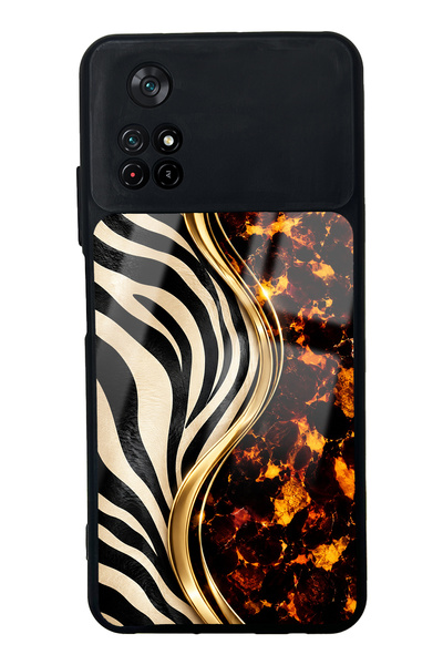 Spoyi حافظة هاتف Xiaomi Poco M4 Pro بتصميم نوير سفاري لامعة