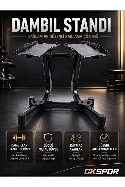CKSPOR LUXURY Dambıl Standı Metal Dambıl Sehpası Ayarlanabilir Dambıl İçin Ta...