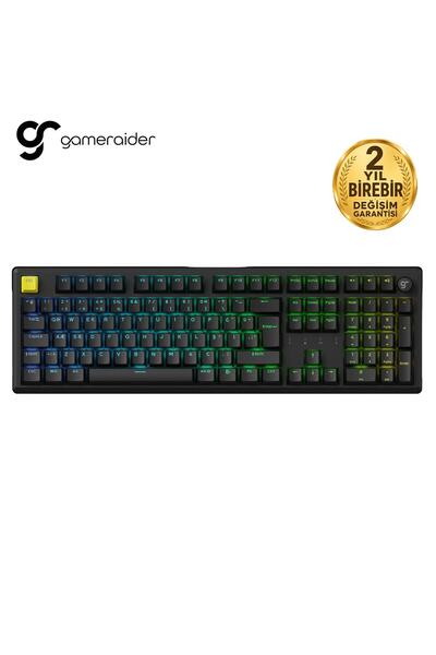 GameRaider G2 Keychron Super Switch Hotswap RGB Kablosuz Türkçe Mekanik Gamin...