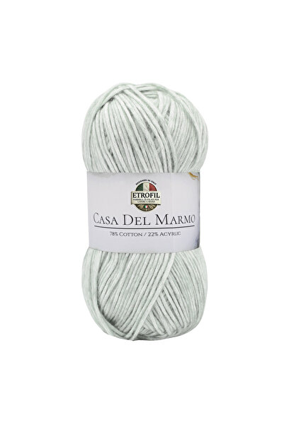 Etrofil Casa Del Marmo Knitting Yarn Pastel Gray 78% Cotton 22% Acrylic 50Gr ...