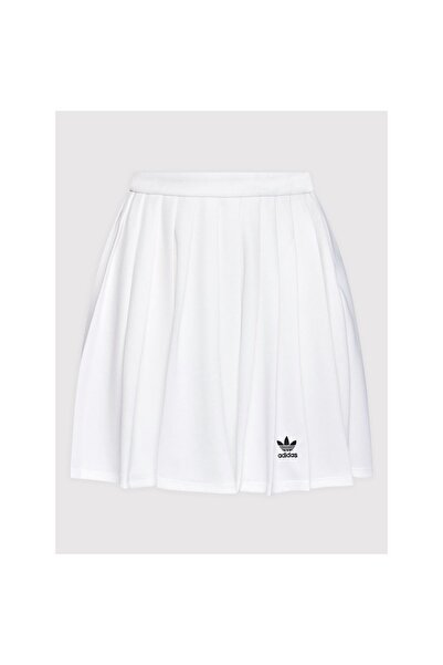adidas Fustă plisată de damă HG6305 Albă