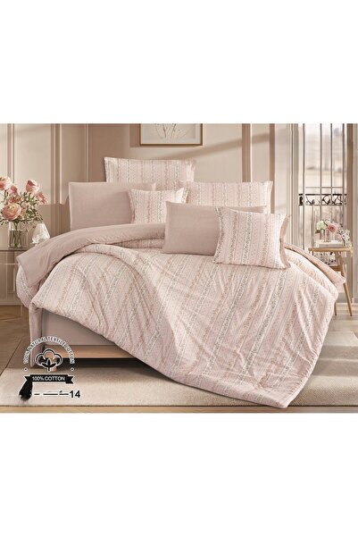 Red Rose 100% Cotton Summer Duvet and Sheet Set, 5 Pieces, Luxury and Eleganc...