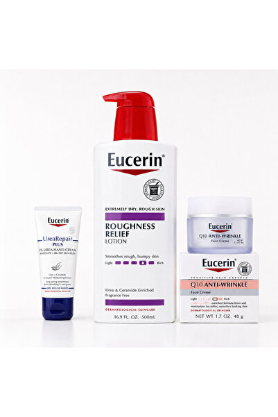 Eucerin Complete Set for Moisturizing and Softening Dry Skin – Combines Face,...
