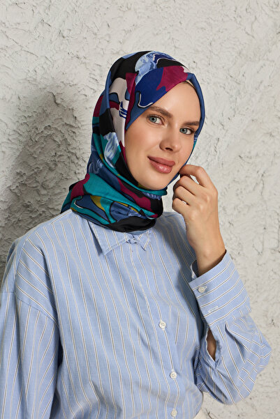 Rora Yakamoz Patterned Premium Women's Cotton Scarf / Shawl