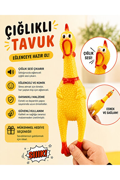 Hakdempet Ses Çıkaran Tavuk Oyuncağı