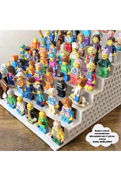 Sitarem Sanal İnternet Mağazacılığı 3D Minifigür Sergileme Standı BEYAZ -7 KA...
