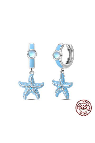 Choice16 PAE450 2025 Stud Earrings For Women 925 Sterling Silver Colorful Sta...
