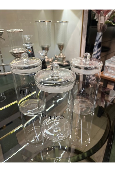Empressco بروسيلكات عبوة من 3 قطع بحجم واحد 500 جرام، حل تخزين أنيق وعملي