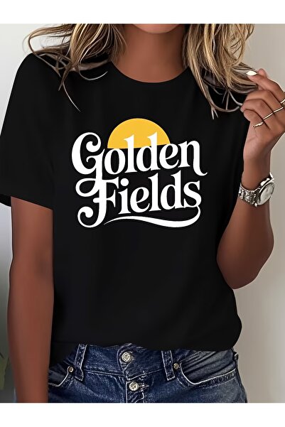 En22 Kaneda Calligraphy Sunny Summer Women'S Printed T-Shirt Comfortable Vers...