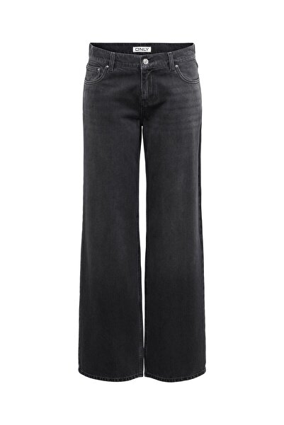 ONLY Jeans mit weitem Bein ONLBRENDA Niedrige Taille Weiter Beinschnitt Jeans