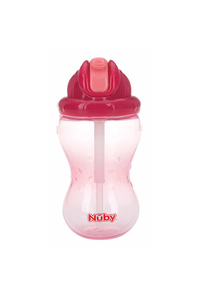 Nuby Чаша Flip-It със сламка за напитки 360 мл