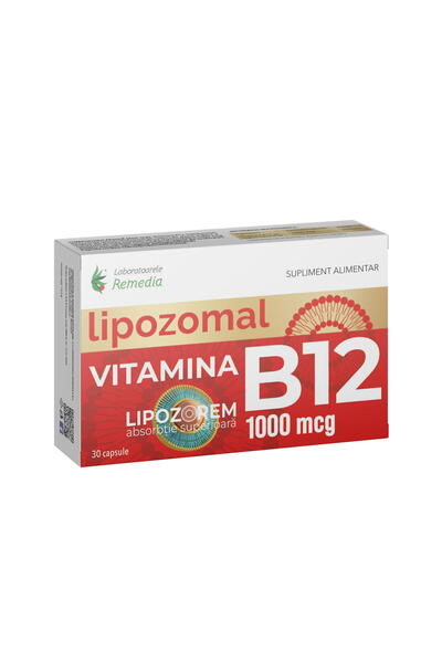 Remedia Vitamina B12 Lipozomala 1000mcg 30cps