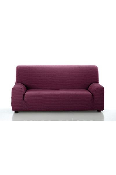 McDecor Ελαστικό Κάλυμμα Διθέσιου Καναπέ Ακάρι Μωβ -