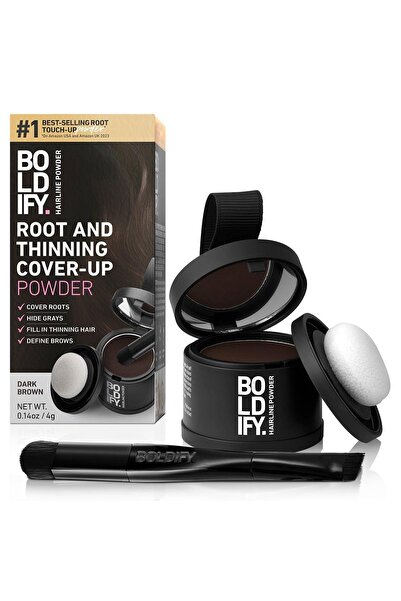 Boldify Hairline Powder Dip Kapatıcı Saç Pudrası Koyu Kahve 4GR