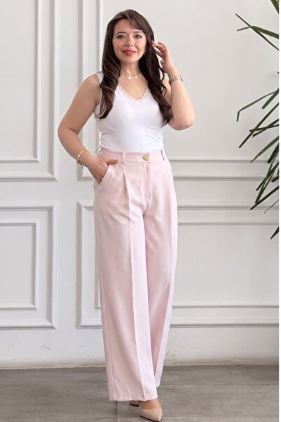 yb yağmur butik Wide Leg Draped Trousers