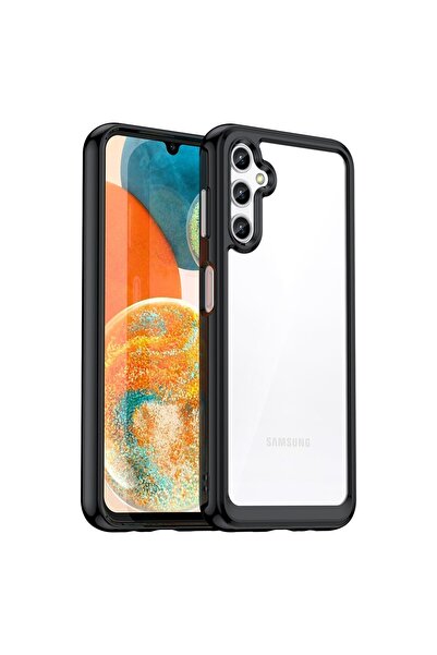 OEM Outer Space Protective Case for Samsung Galaxy A14 5G, Transparent / Black