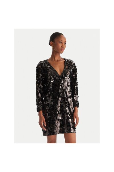 Access Fashion Γυναικείο Φόρεμα Κοκτέιλ 54-3014 Μαύρο