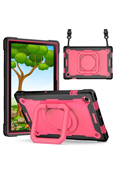 SIGLOO Husă Shockproof Armor Hybrid 2in1 pentru Kindle Fire HD8 Plus 2020 Neg...