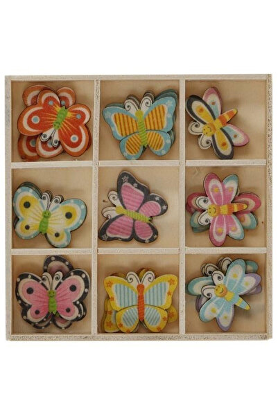 Titanum Figurine decorative set 27 piese fluturi multicolor 1mm