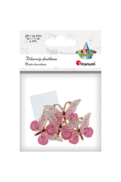 Titanum Decoratiuni autocolante fluturi Craft Fun Series, ornamente din plast...