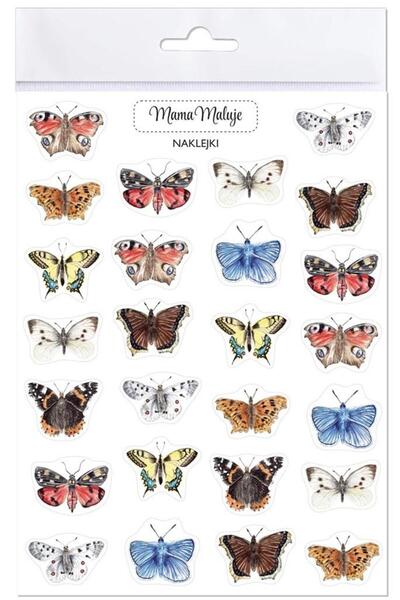 Mama Maluje Set de stickere decorative cu fluturi, Mama Maluje, Multicolor