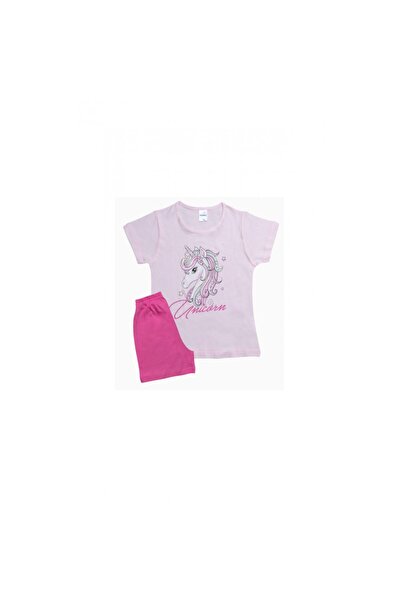 PrettyBaby Παιδικές Πιτζάμες Κοριτσιού Μονόκερος Ροζ/Φούξια