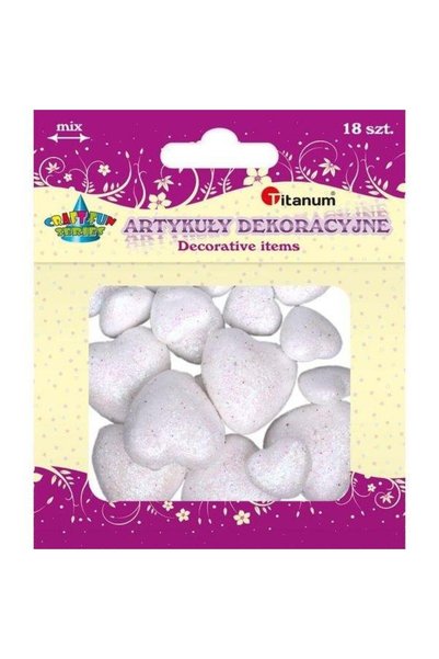 Titanum Inimioare decorative Craft Fun Series, cu sclipici, marimi mixte 2 si...
