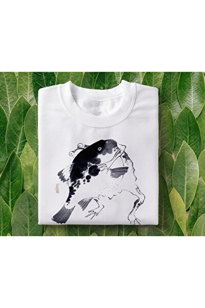 Grafftee Clothing تي شيرت ماتسوموتو هوجي مطبوع للجنسين مقاس كبير