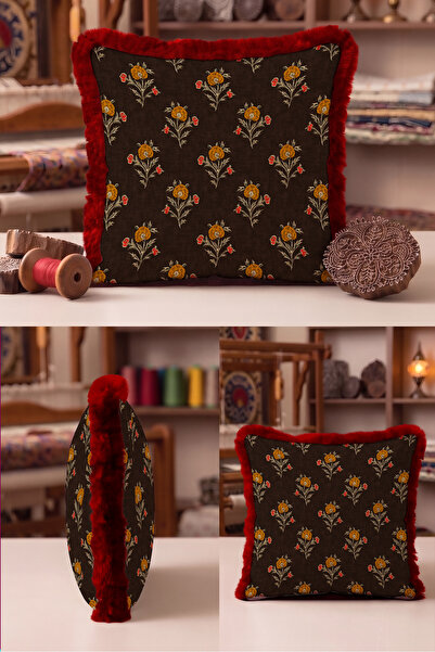 Evimde Bambaşka Flower Vintage Floral Fringe Pillowcase - Botanical Bohemian ...
