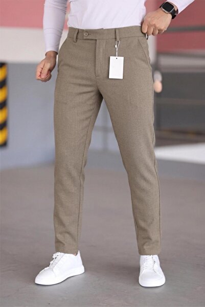 Oksit Harrys Men's New Season Smart Casual Slim Fit Fabric Trousers