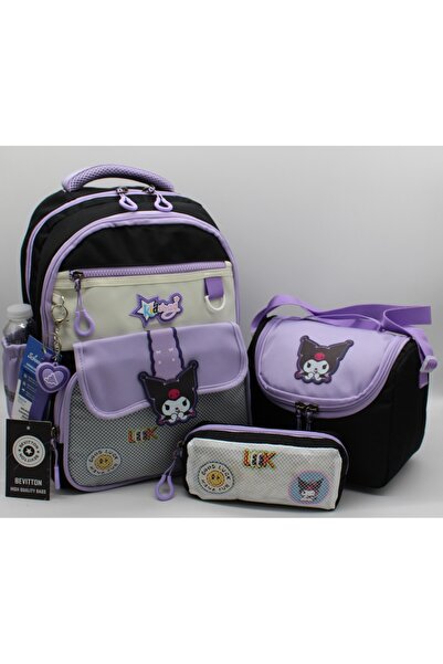 Bevitton 495 Waterproof Fabric Girls' Primary School Bag Patterned 3-Piece Se...