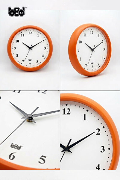 b8d 29 cm Polyester Döküm El Yapımı Minimalist Duvar Saati Özel Tasarım Sessi...