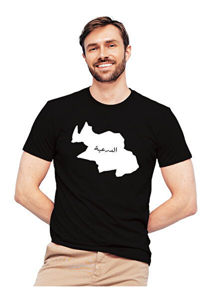 Generic Fashion World Map Shield Design High Quality Printed Cotton T-Shirt