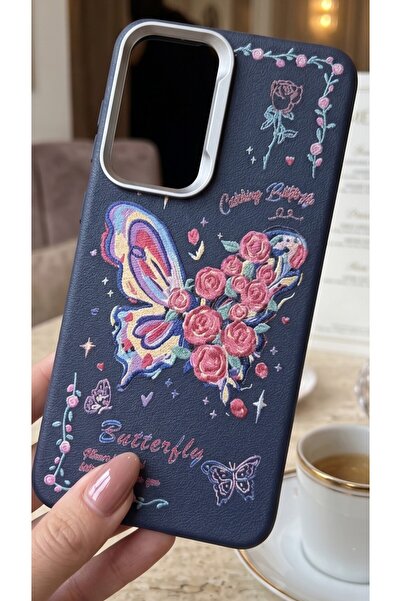 Hatreds Galaxy A34 Deri Dokulu Desenli Kamera Korumalı Darbe Emici Silikon Te...