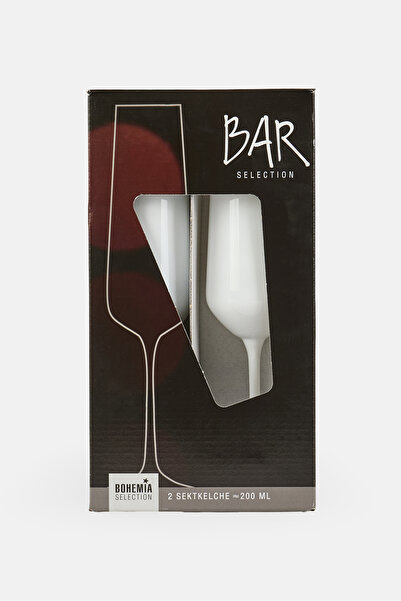 Bohemia Cristal 2 Pieces Champagne Goblets 200ml, White