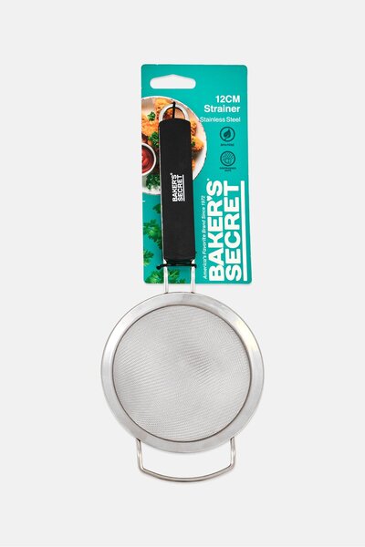 Baker's Secret Stainless Steel Strainer, Silver