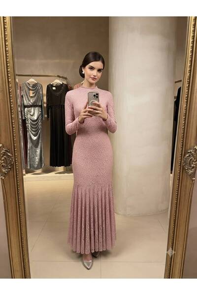 Pyramid masterpieces Original Pink Lace Dress