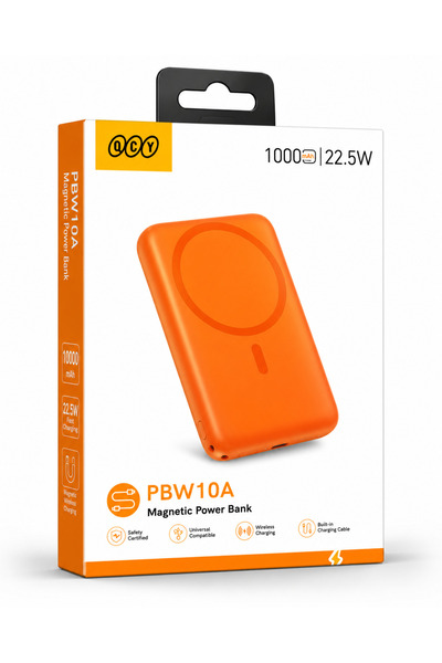 QCY Magnetic Wireless Power Bank 10000mAh 22.5W - PBW10A - Fast Charging with...